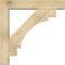 Ekena Millwork Merced Block Rough Sawn Bracket w/ Offset Brace, Douglas Fir, 6"W x 30"D x 30"H BKT0604X30X30MRC05RDF - alternate 4
